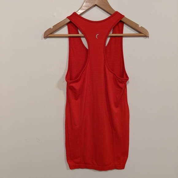 Zyia Active Copper Charged Seamless Racerback Performance Stretch Tank Top Red S - Picture 11 of 13